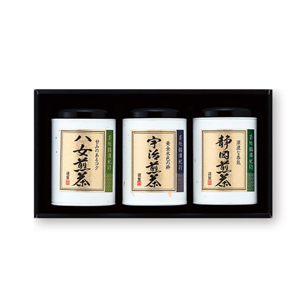 3 Famous Japanese Sencha Tea Brands Assortment (Uji, Yame & Shizuoka) [Direct from Japan]