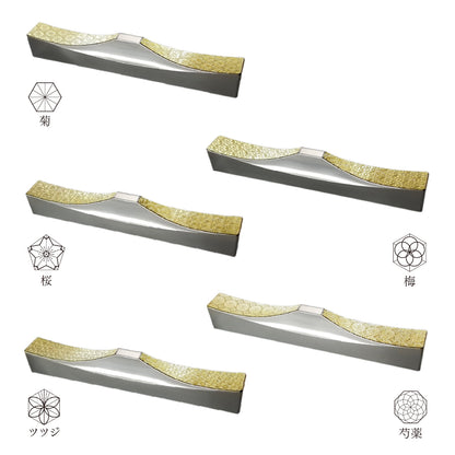 ITADAKI カトラリーレスト ５個セット／ステンレス（金箔）