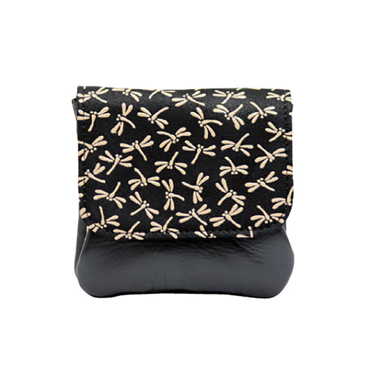 INDEN Dragonfly pattern Kabushima Purse (Beige) [Direct from Japan]